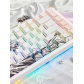 The Great Wave off Kanagawa 104+16 PBT Backlit Keycaps Set Cherry Profile for MX Mechanical Keyboard